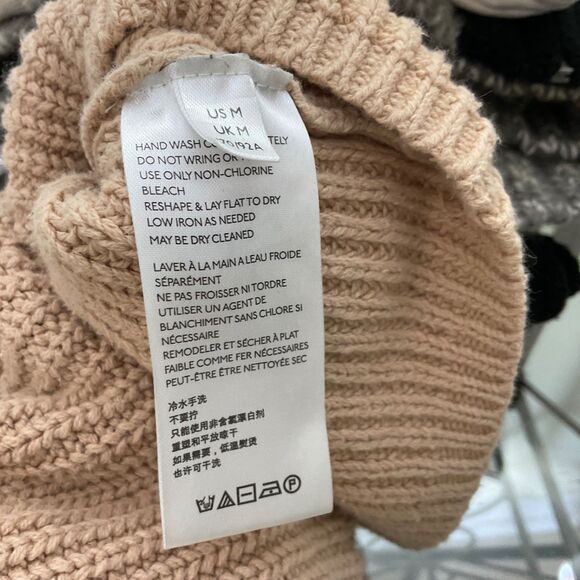 Urban Outfitters Cotton blend Top Women's M Beige V-neck Oversized Boho Beachy - Picture 5 of 11